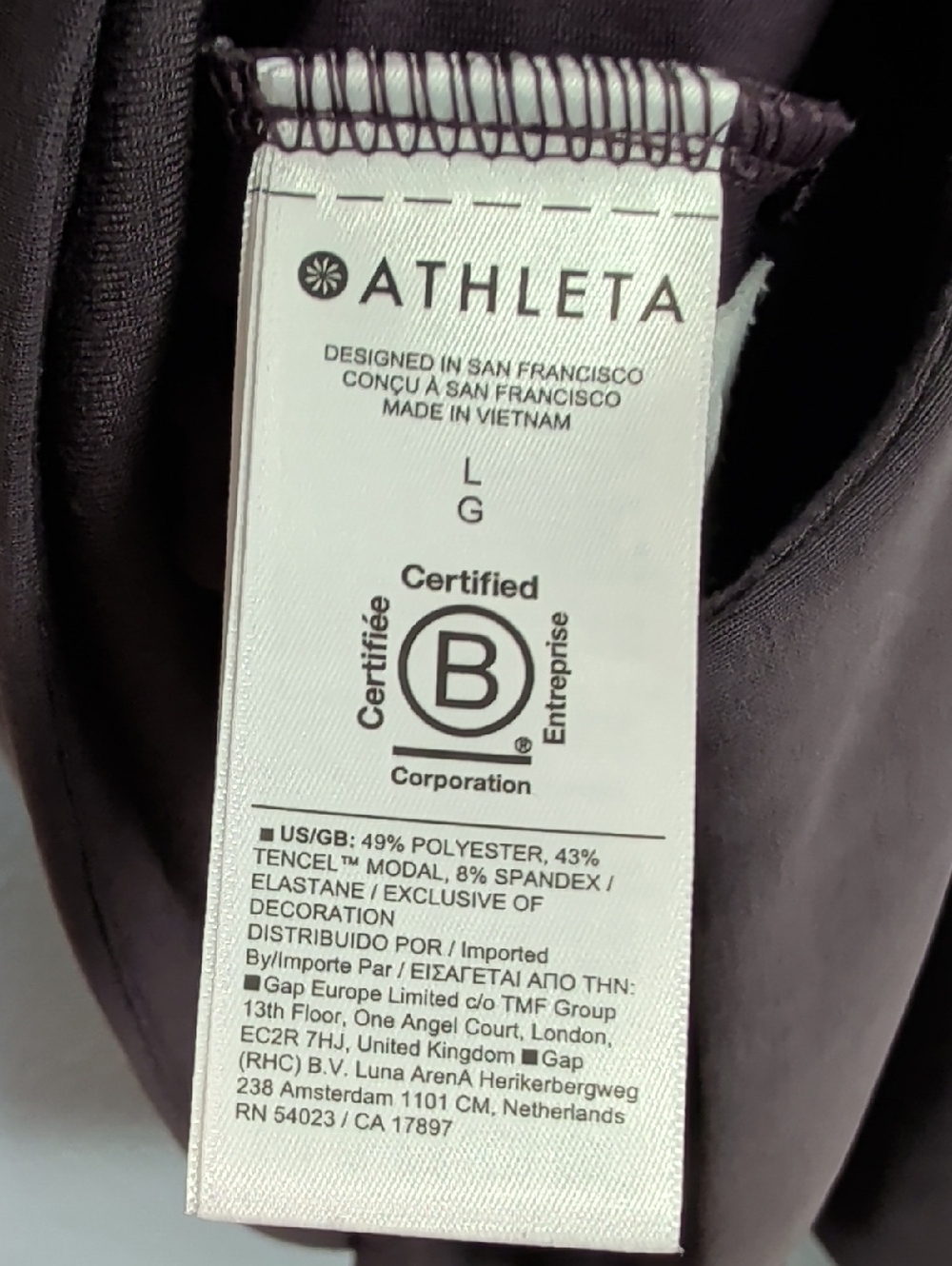 Athleta Seasoft Quarter Zip Purple 1/4 Crop Boxy Pullover - Picture 7 of 8
